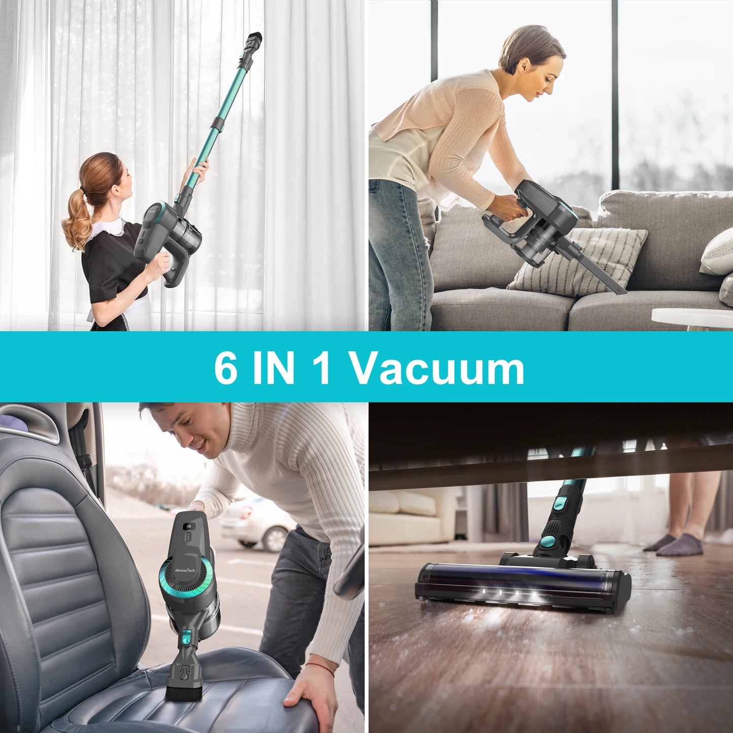 Aspirateur balai sans fil 3 EN 1, YISORA N300