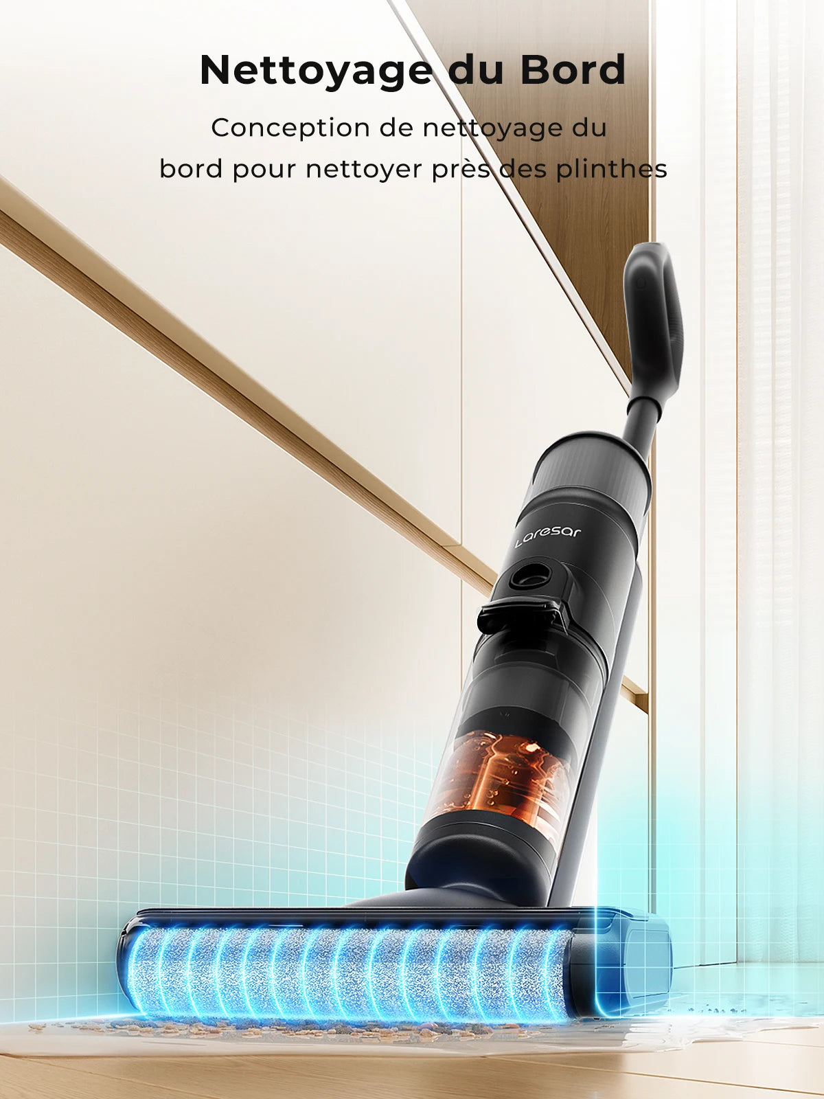Aspirateur Laveur, Aspirateur Balai sans Fil, Aspirateur Eau et Poussière Laresar M3