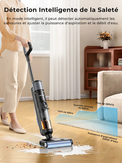 Aspirateur Laveur, Aspirateur Balai sans Fil, Aspirateur Eau et Poussière Laresar M3