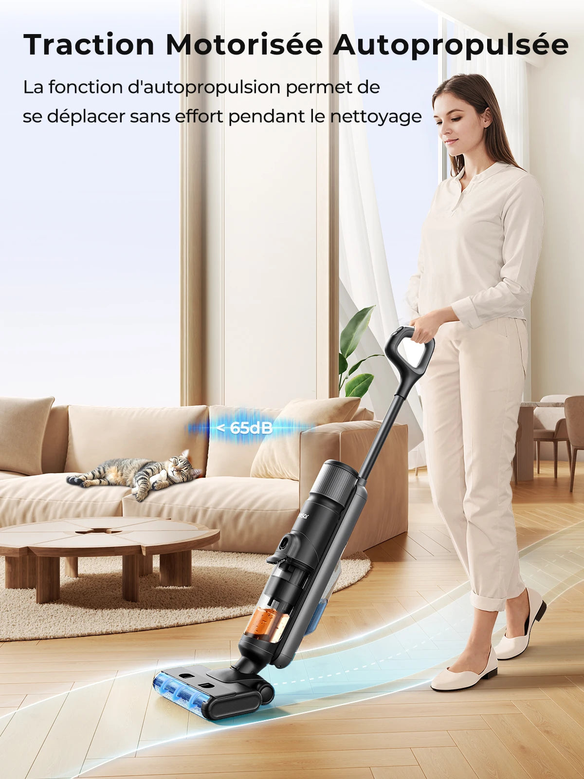 Aspirateur Laveur, Aspirateur Balai sans Fil, Aspirateur Eau et Poussière Laresar M3